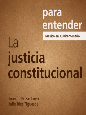 cover image of La Justicia Constitucional
